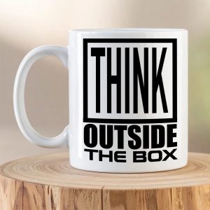 Think outside the box mug