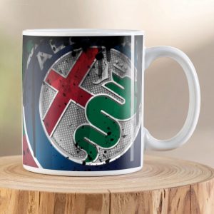Alfa Romeo Cuore Sportivo Oil Can Mug with Alfa Romeo badge